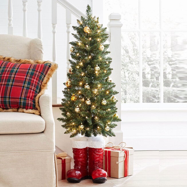 4' Santa Boots Tree, , alternate image number 1