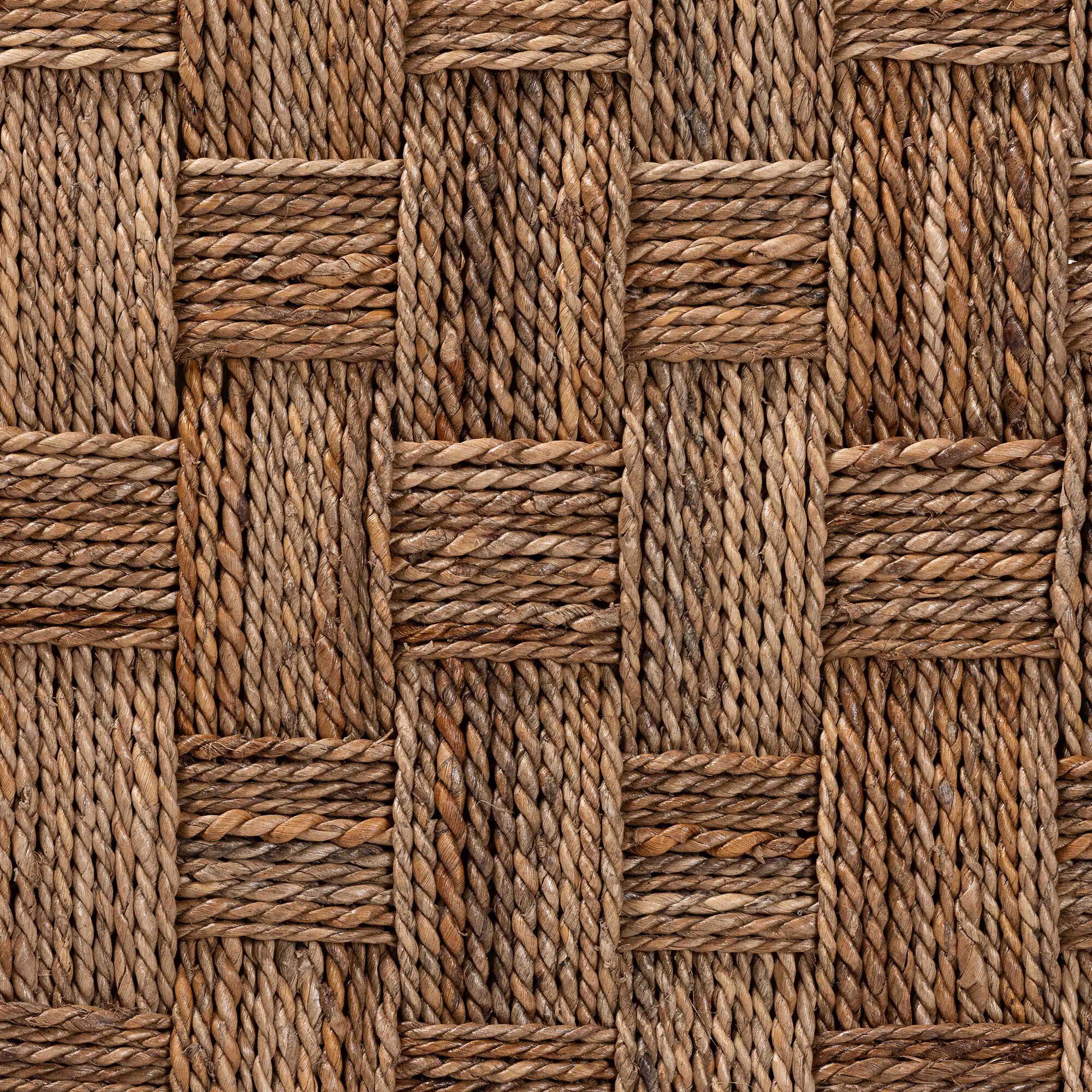 Texture pattern of seagrass weave close-up