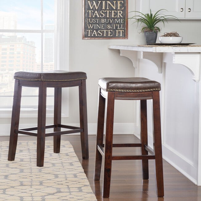 Crowell BROWN BAR STOOL, , alternate image number 9