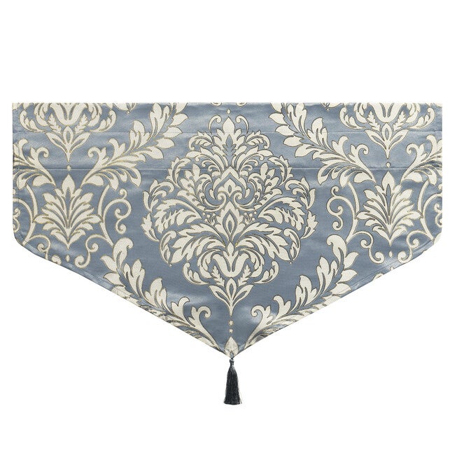 Lorenzo Window Ascot Valance, BLUE, alternate image number null