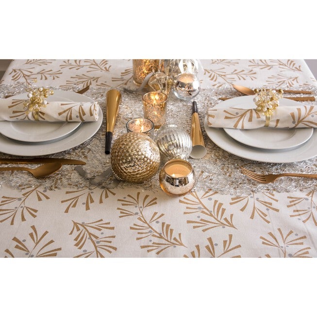 Silver Sequin Mesh Table Runner Roll, , alternate image number null