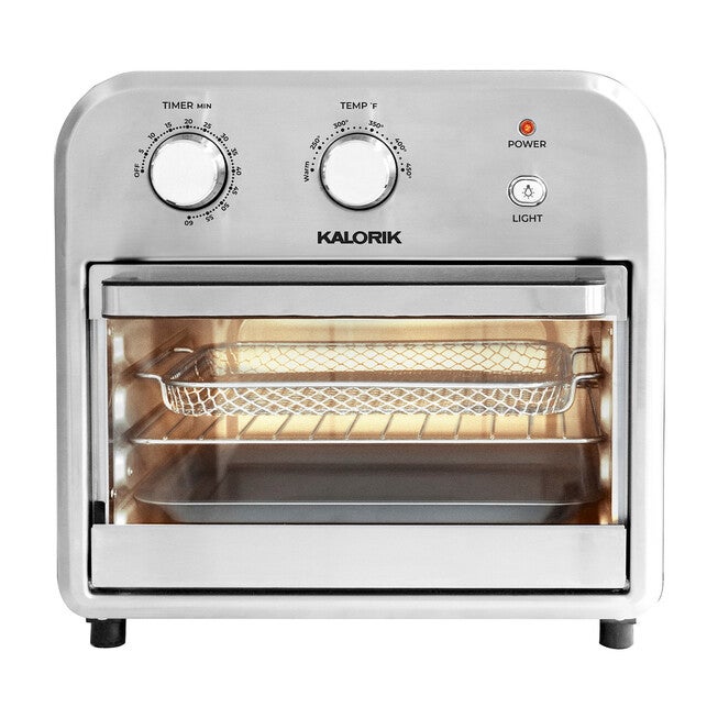 Kalorik 12 Quart Air Fryer Oven, Black/Stainless Steel, , alternate image number null