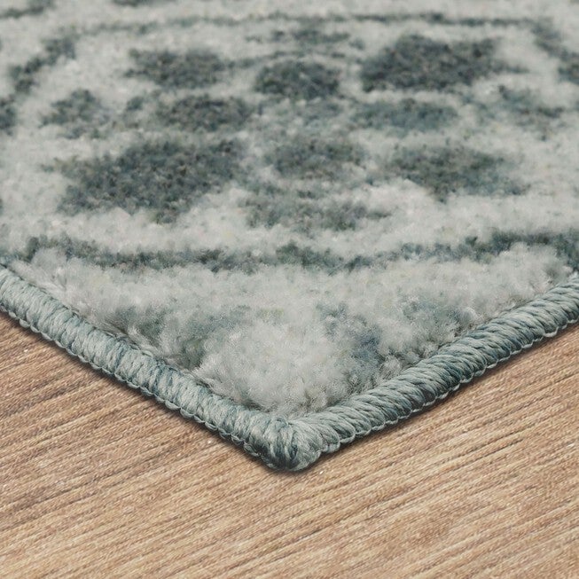 Diamond Ornament Grey Kitchen Rug, , on-hover image number 1