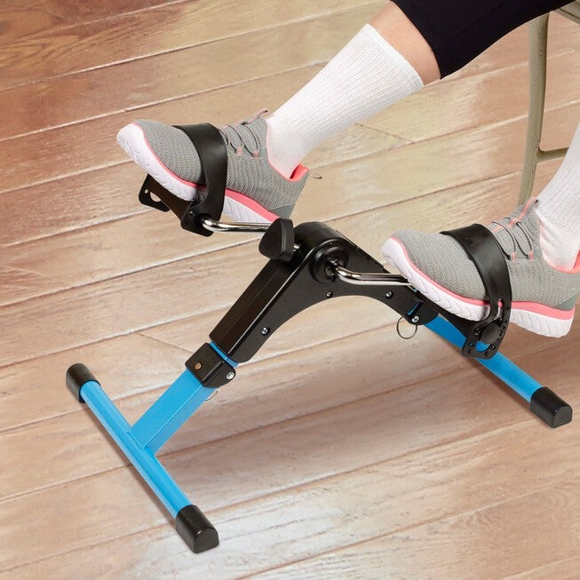Hometrack™ Folding Pedal Exerciser, BLACK BLUE, hi-res image number null