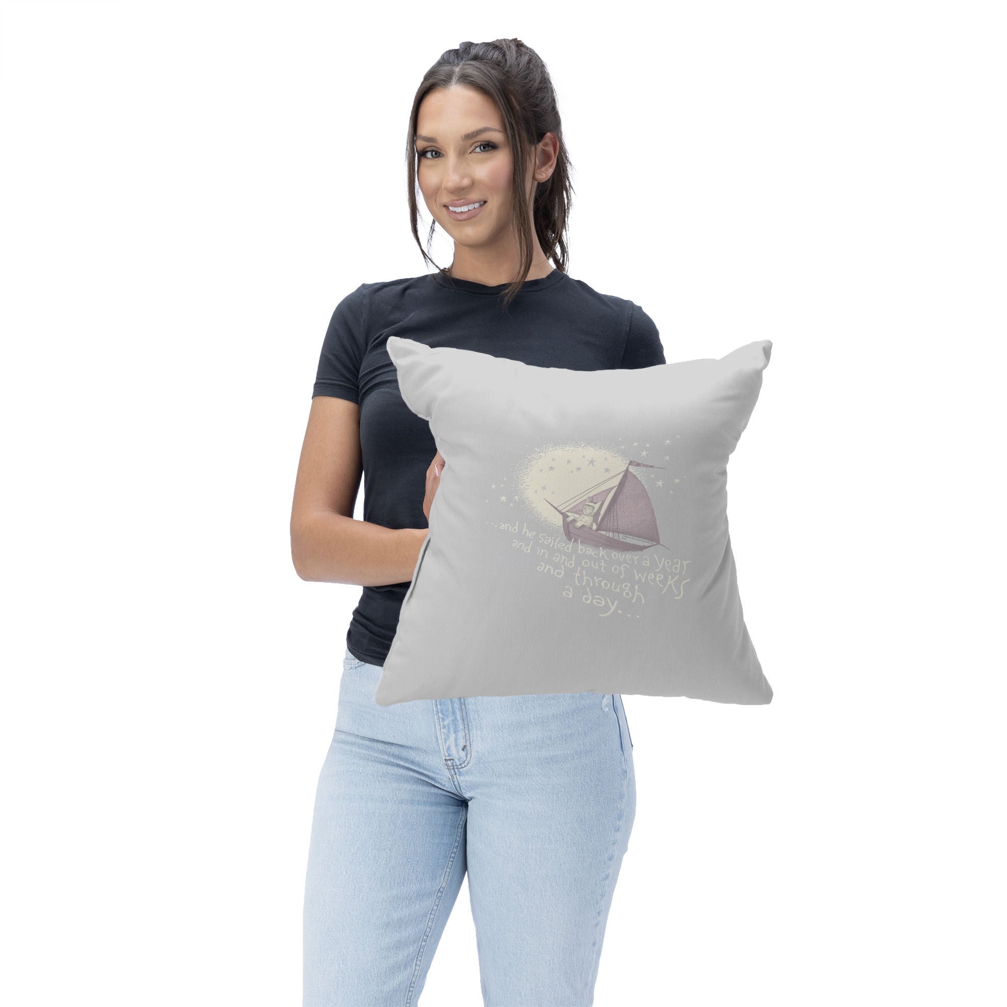 Warner Bros. Where the Wild Things Are He Sailed Throw Pillow 18X18 Inches, WILD THINGS, on-hover image number 1