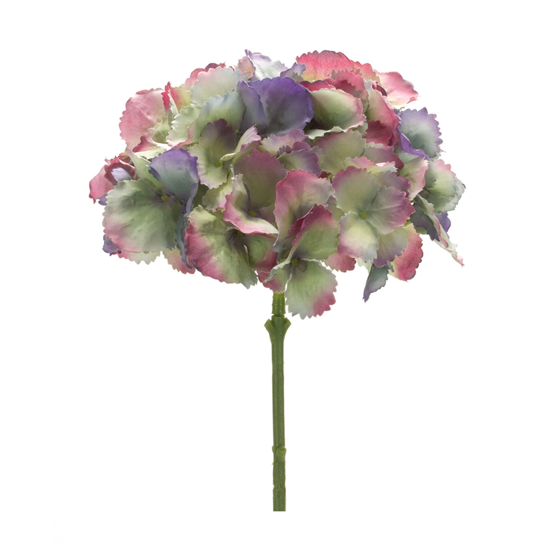 Varigated Lavender And Pink Hydrangea Flower Stem (Set Of 6), BLUE, hi-res image number 0