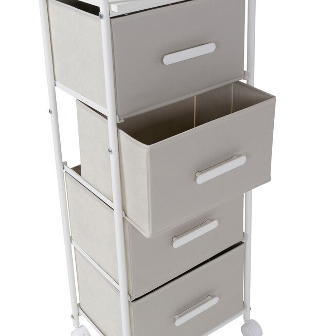 4-Drawer Cart With Charging Station, , alternate image number null
