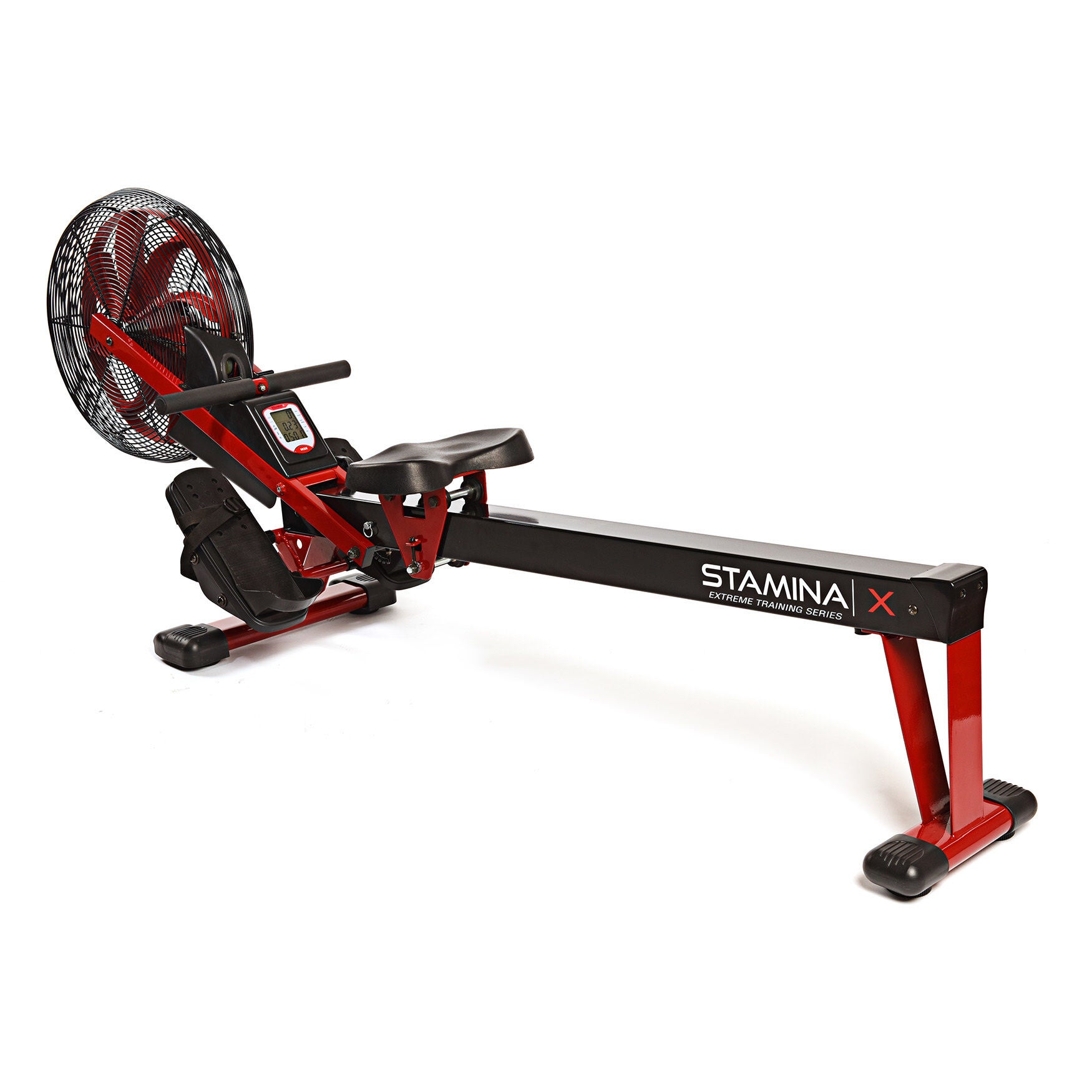 Stamina X Air Rower Home Fitness Equipment, RED BLACK, hi-res image number 0
