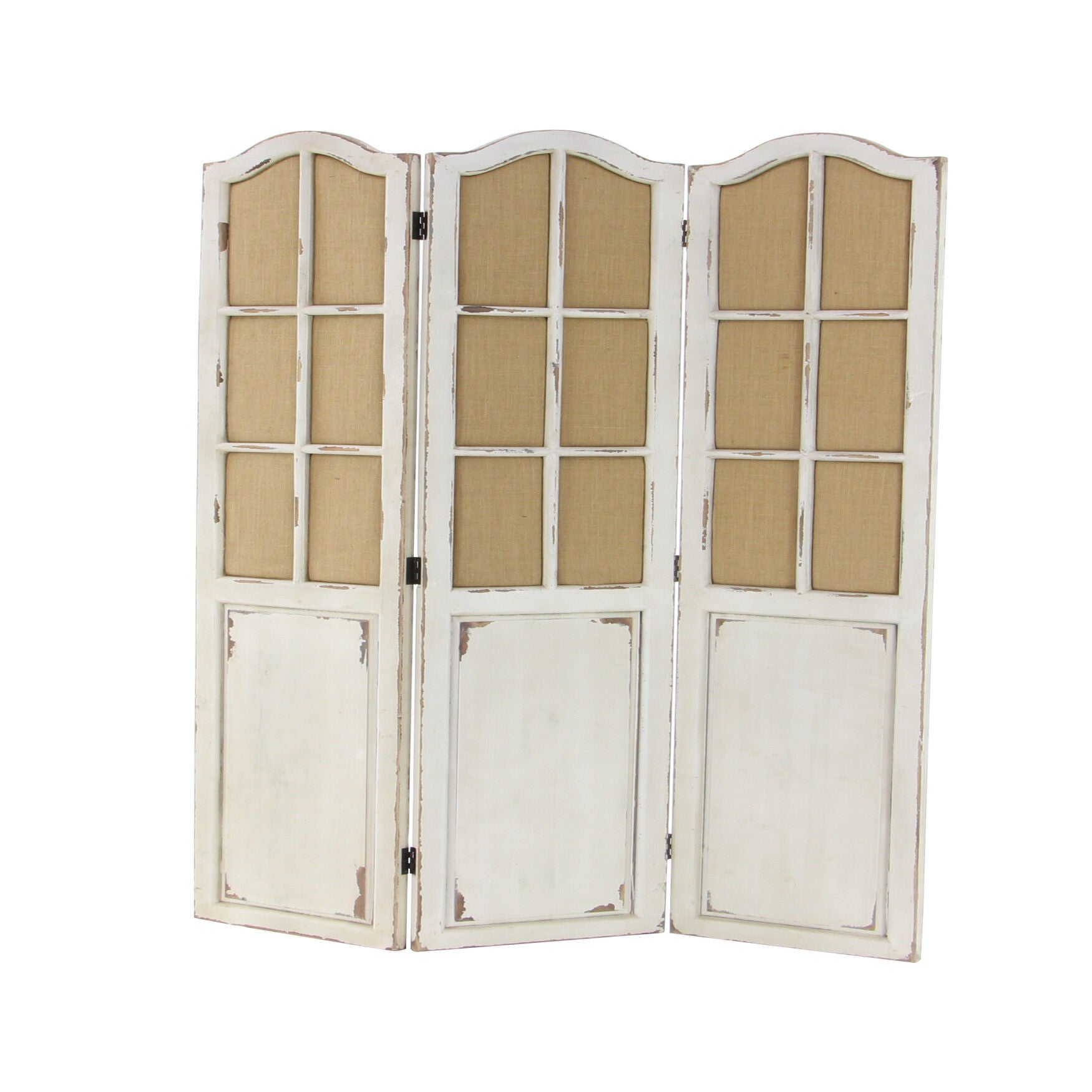 Beige Wood Farmhouse Room Divider Screen, 71 inches x 48 inches x 1 inches, , on-hover image number 1