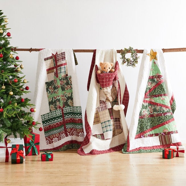 Festive Presents Throw, , on-hover image number 1