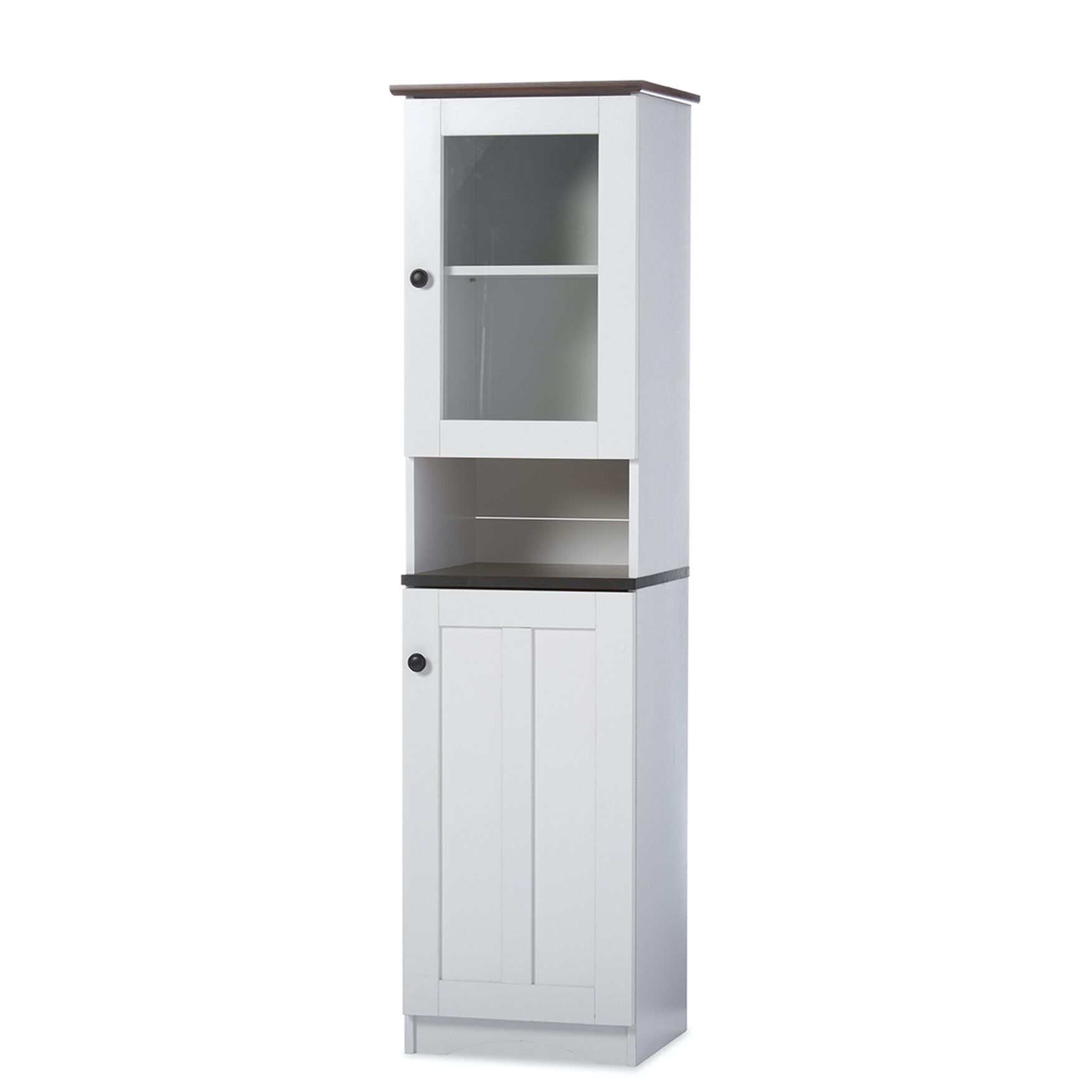 Lauren Two-Tone Buffet And Hutch Kitchen Cabinet Furniture, , on-hover image number 1