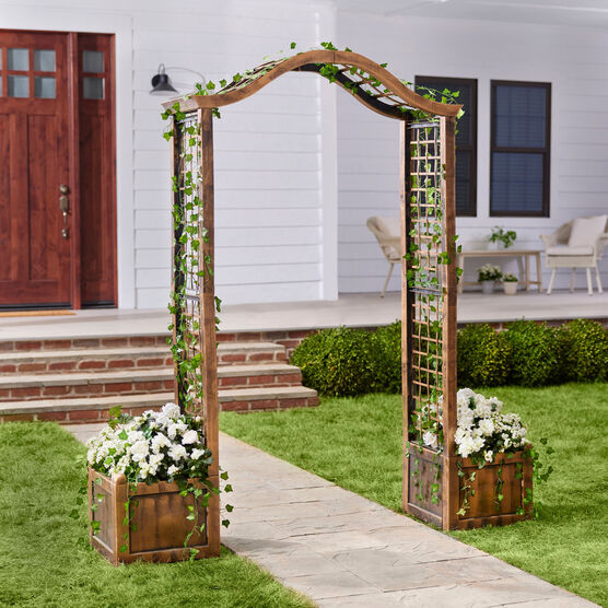 Resin Garden Arch Trellis, , on-hover image number null