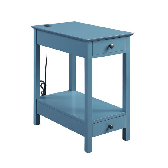 Accent Table (Usb Charging Dock), TEAL, hi-res image number null