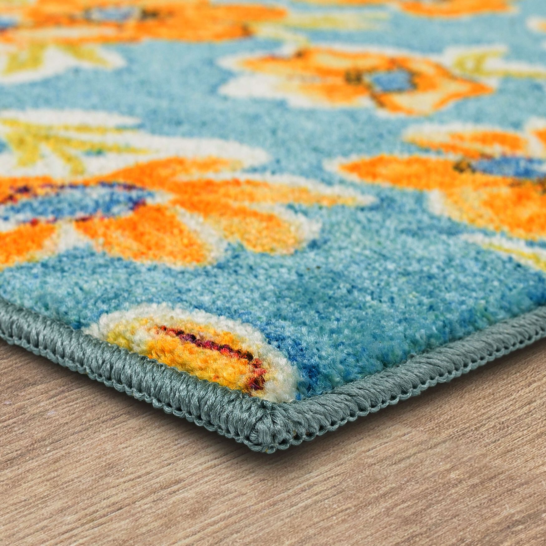 Orange Blossom Kitchen Rug, , on-hover image number 1