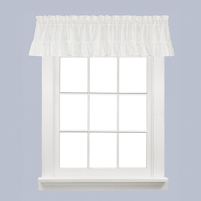 Sarah Ruffle Valance, WHITE, hi-res image number null