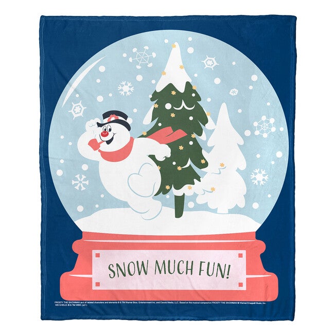 Frosty The Snowman Snow Much Fun Silk Touch Throw Blanket, , on-hover image number 1