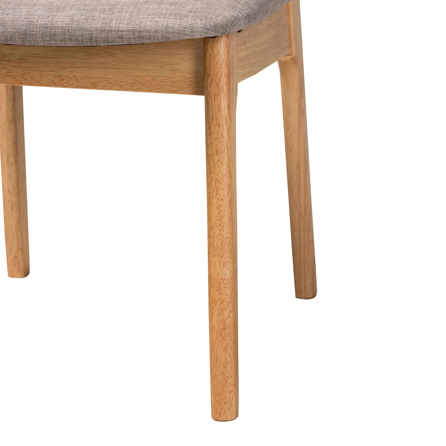 Dannon Mid-Century Modern Grey Fabric And Walnut Brown Finished Wood 2-Piece Dining Chair Set, , alternate image number 11