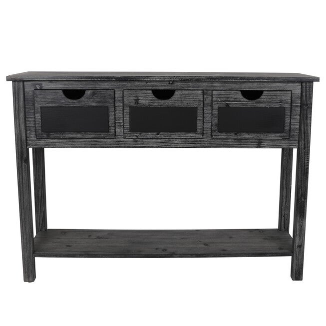 3-Drawer Console Weathered Chalkboard, , alternate image number null