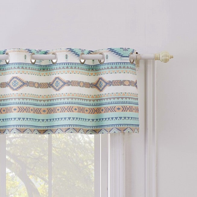 Phoenix Turquoise Window Valance, TURQUOISE, hi-res image number null