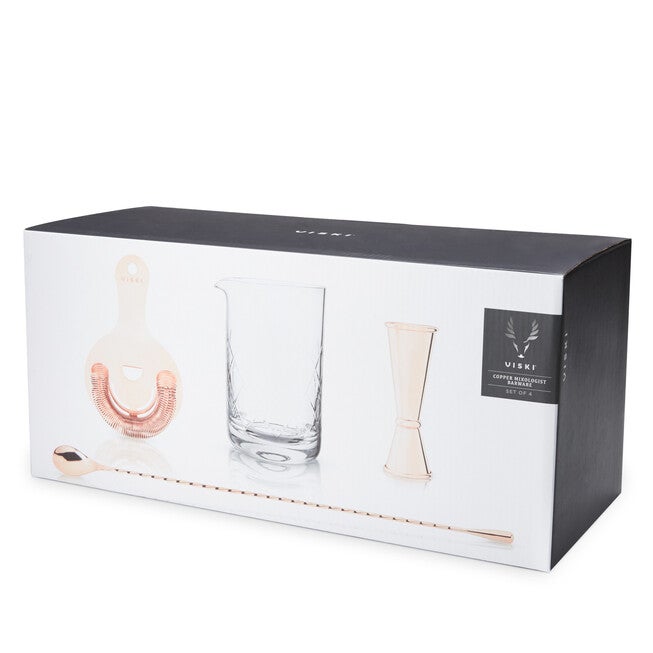 4-Piece Copper Mixologist Barware Set, , alternate image number null