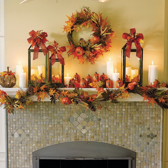 9' Harvest Wheat Garland, , alternate image number null