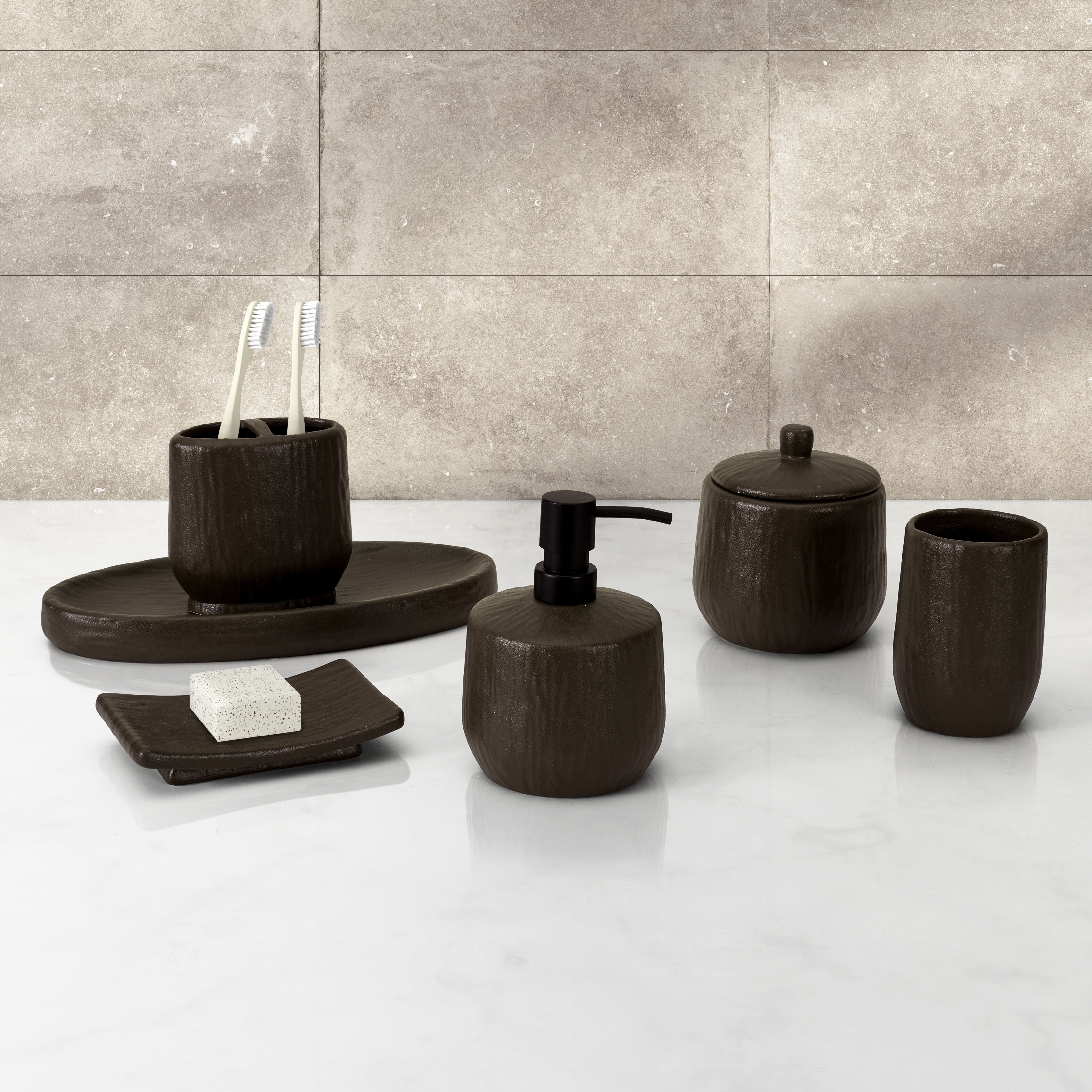 STEFANO BATH ACCESSORIES LOTION DISPENSER, TEAL, alternate image number 1