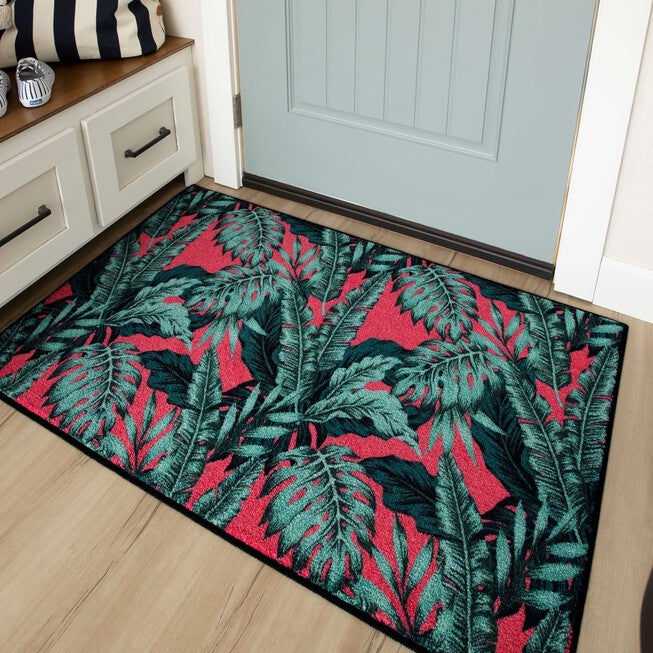 Palm Tree Paradise Kitchen Rug, , alternate image number null