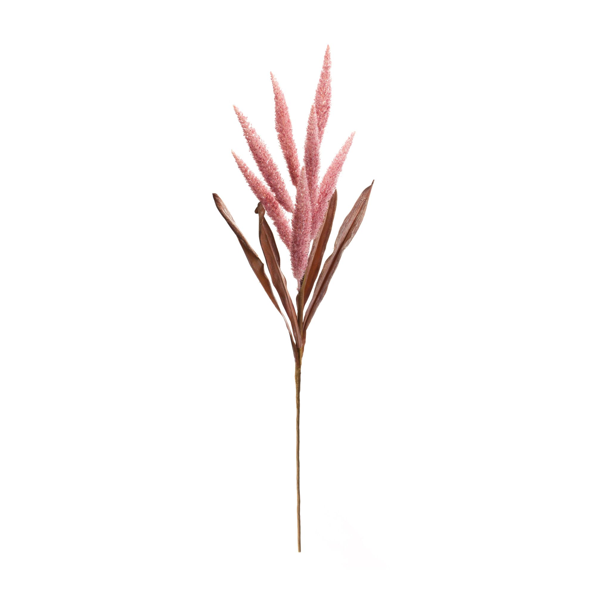 Foxtail Stem (Set of 2) 35.5 inchesH Polyester, PINK, alternate image number 1