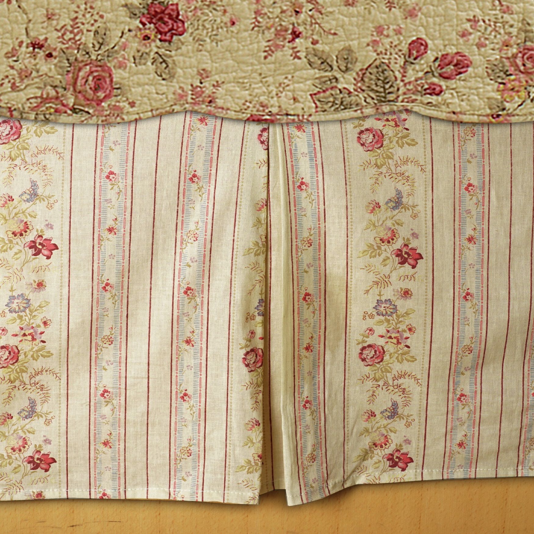 Antique Rose Bed Skirt, , on-hover image number 1