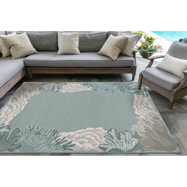 Liora Manne Riviera Reef Border Indoor/Outdoor Rug, , on-hover image number 1