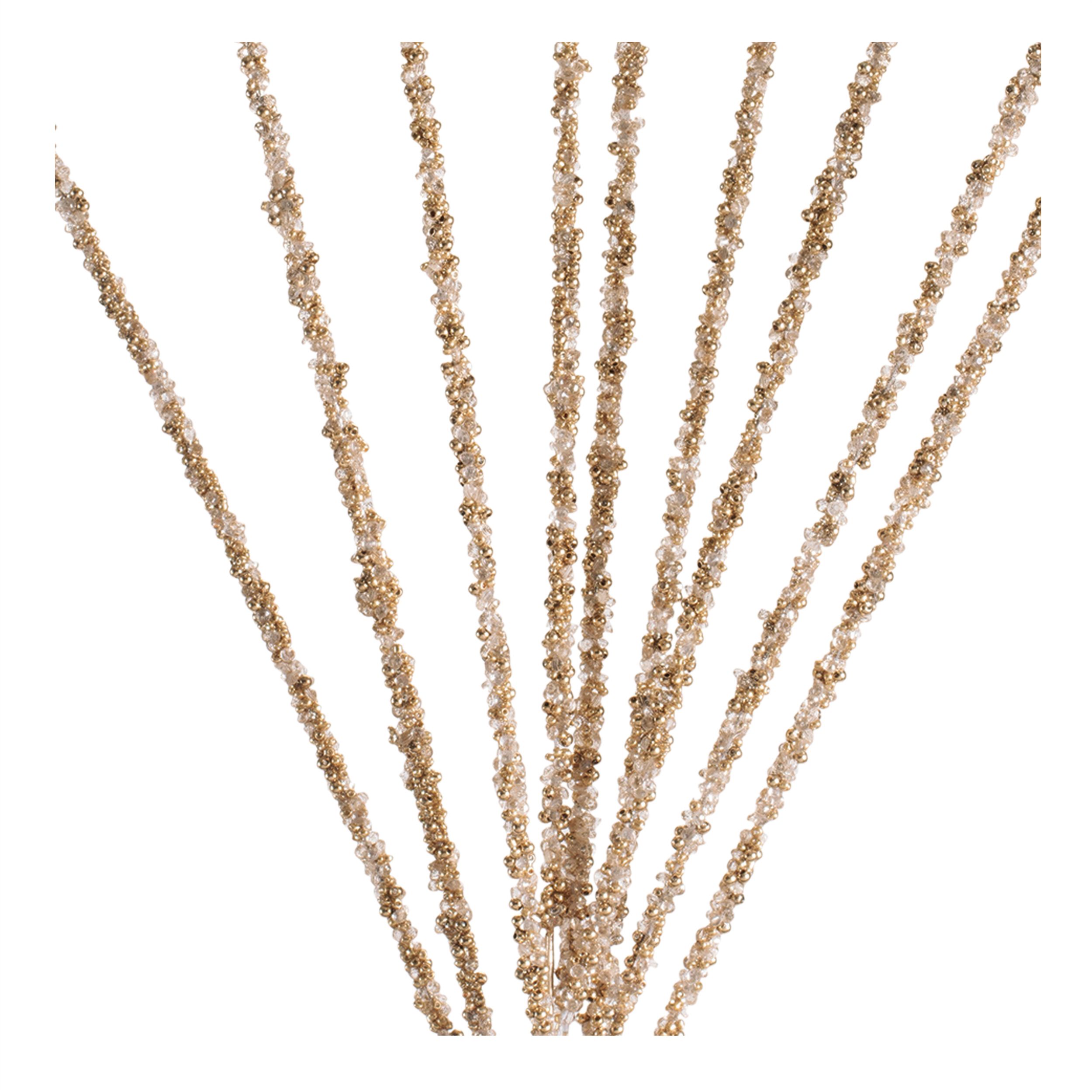 Jewel Bead Spray (Set of 4), GOLD CLEAR, alternate image number 4