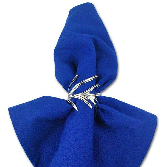 Antique Silver Branch Napkin Ring, Set of 6, , alternate image number 5