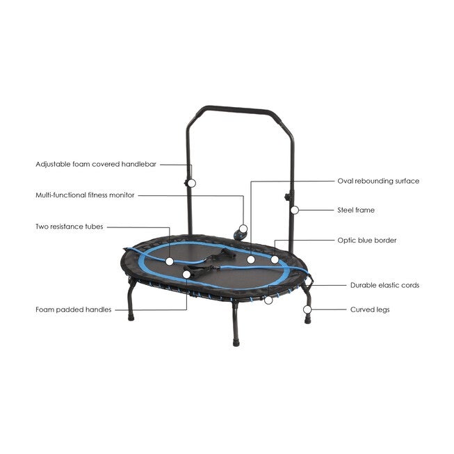 Stamina InTone Oval Fitness Trampoline w/DVD, , alternate image number 2
