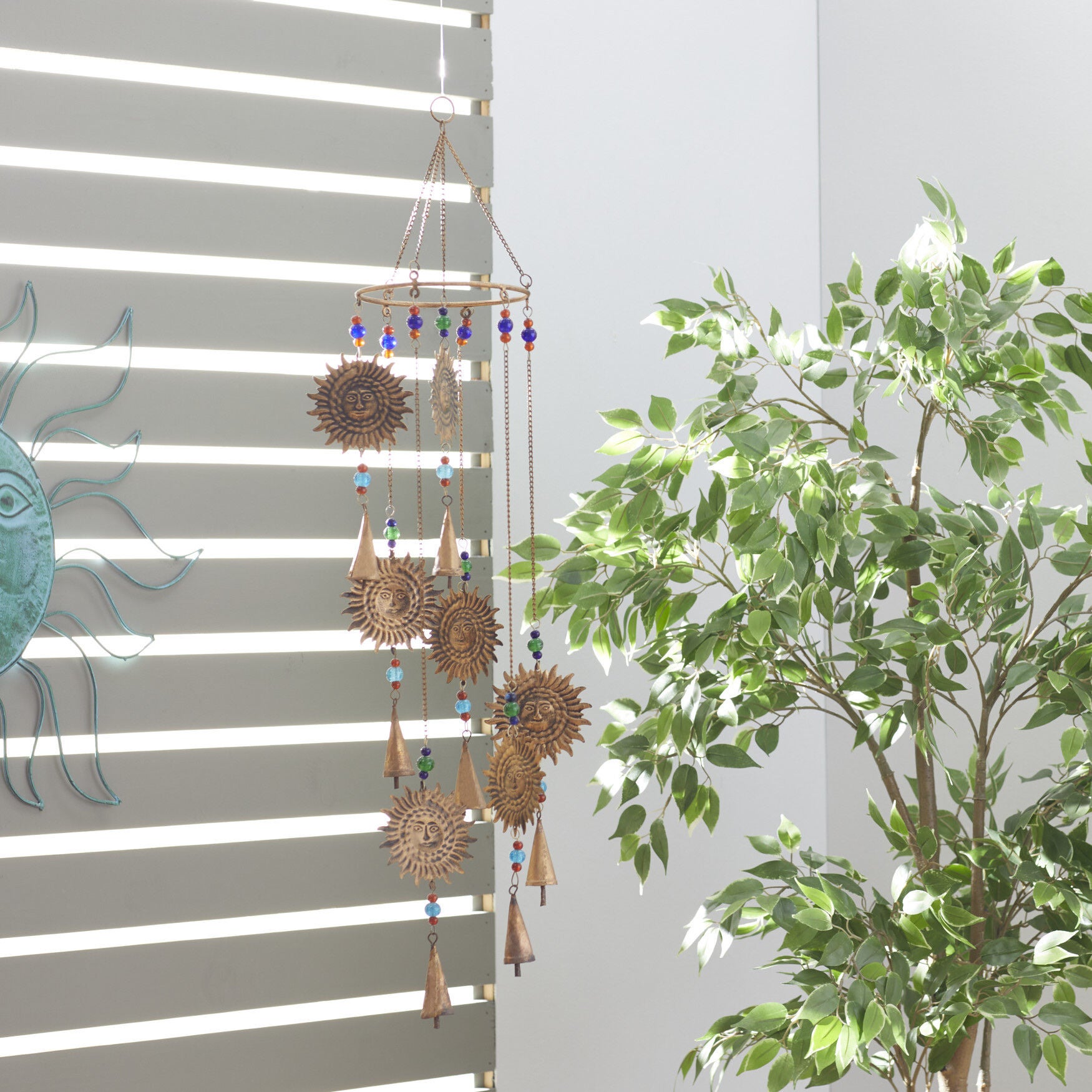 Brass Metal Eclectic Windchime, , alternate image number 3