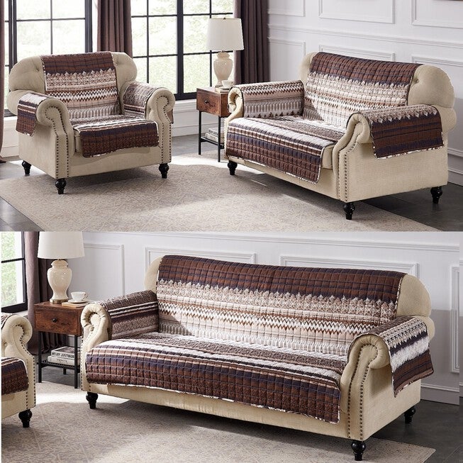 Southwest Latte Furniture Protector, Loveseat, , alternate image number 3