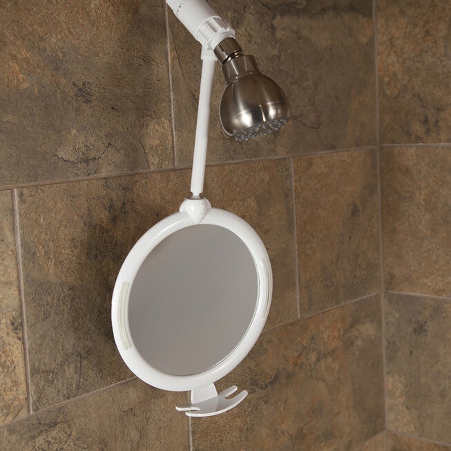 Telescoping Fogless Shower Mirror, , on-hover image number null