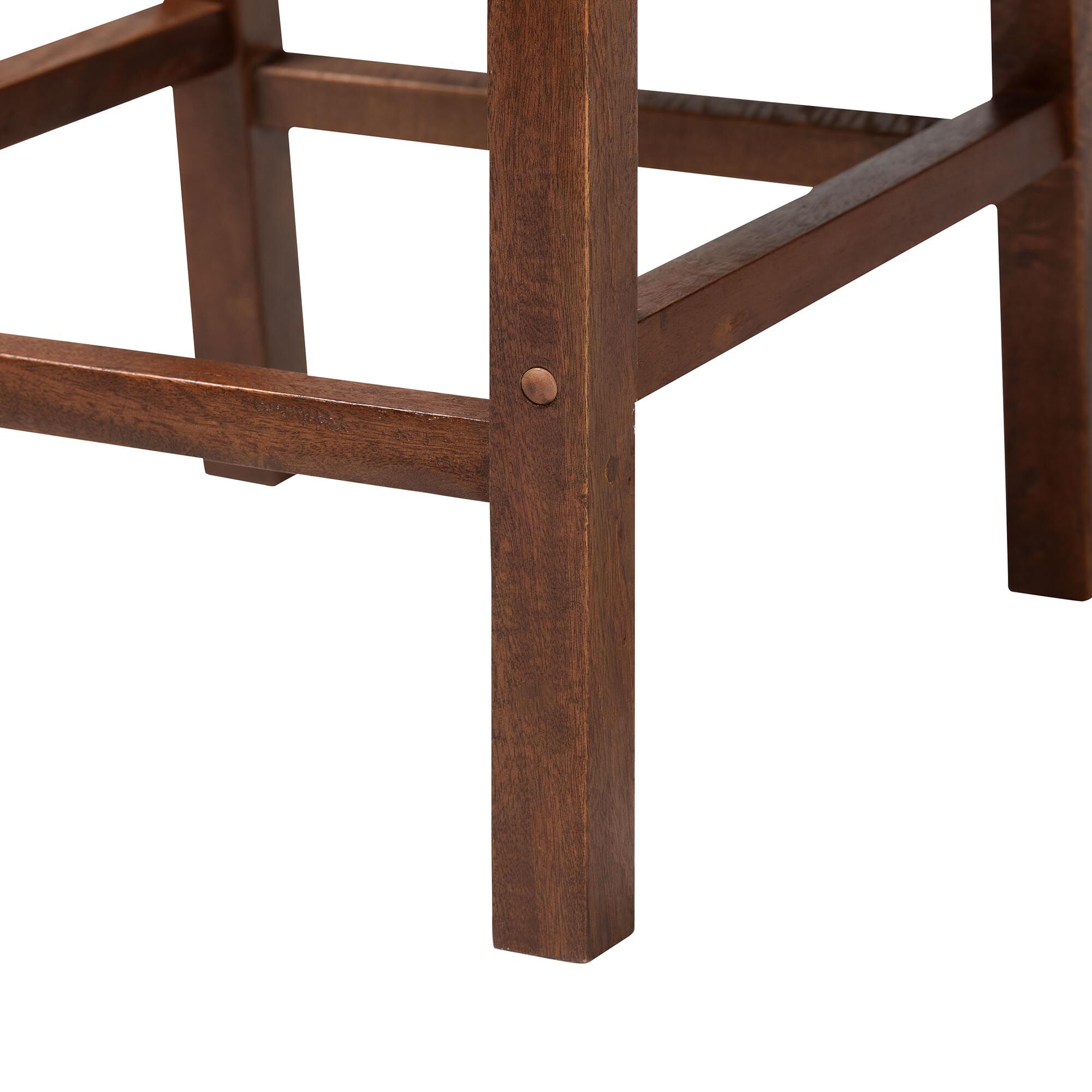 Cordoba Bohemian Natural Seagrass and Mahogany Wood 2-Piece Counter Stool Set, NATURAL, alternate image number 5