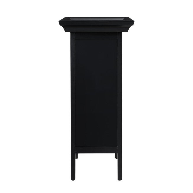 Black with "Merlot" Rub through Wine Cabinet, , alternate image number null