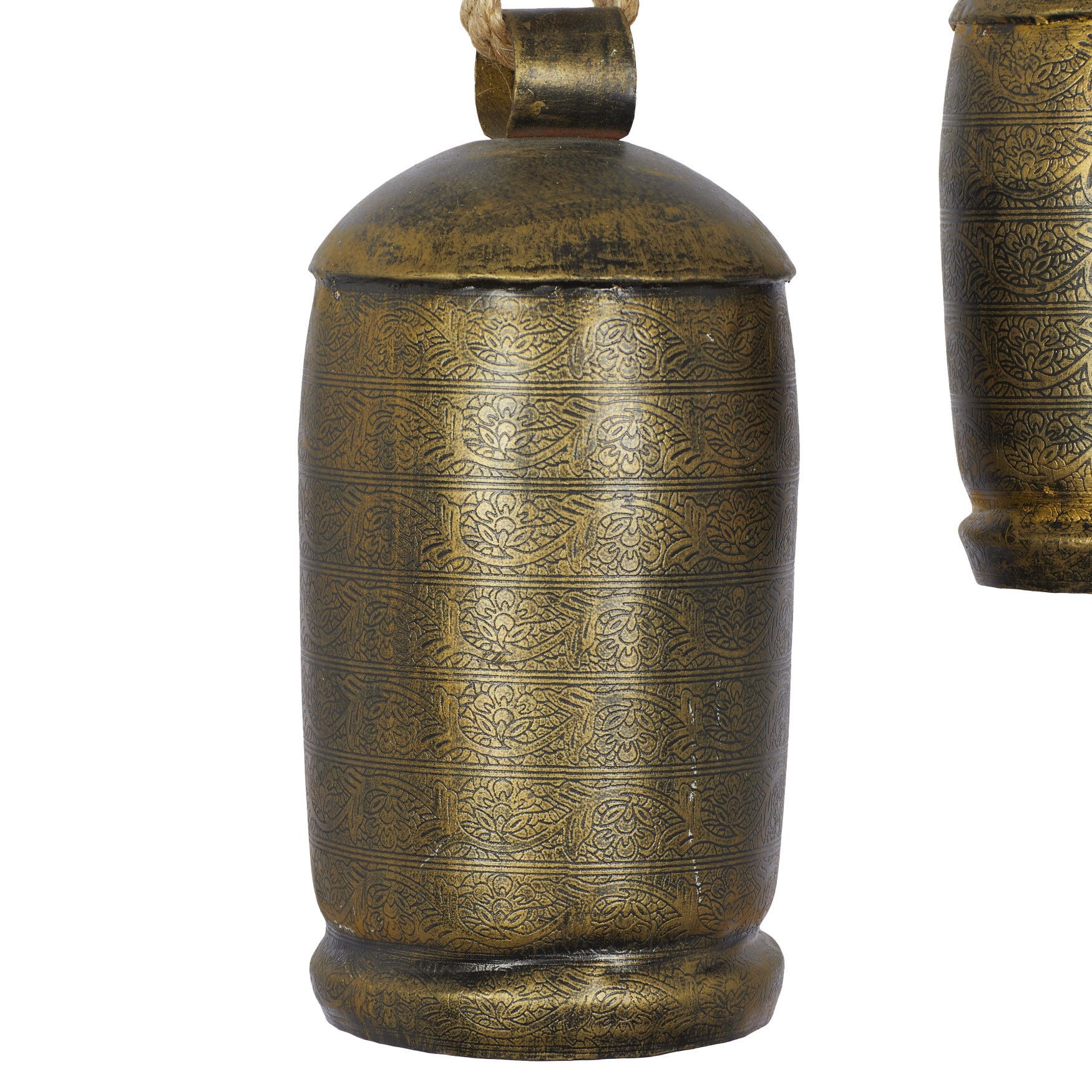 Set Of 3 Bronze Metal Rustic Windchime, , alternate image number 5