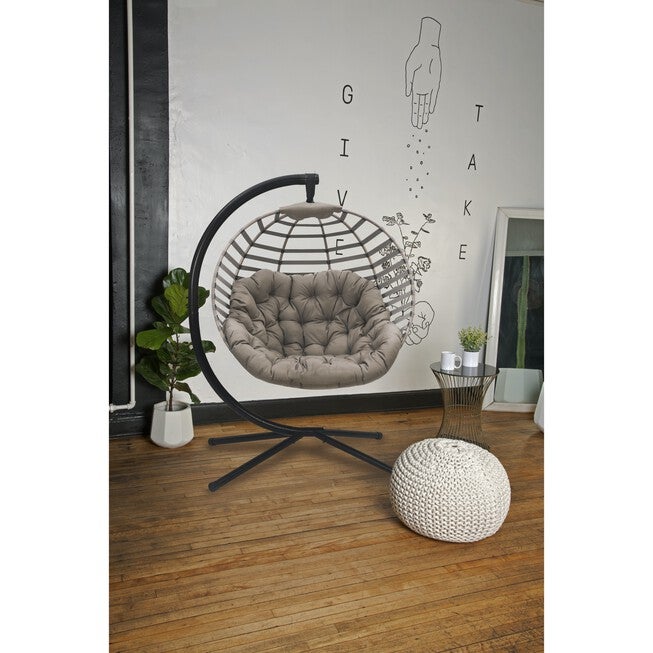 Modern Hanging Ball Chair with Stand, , on-hover image number null