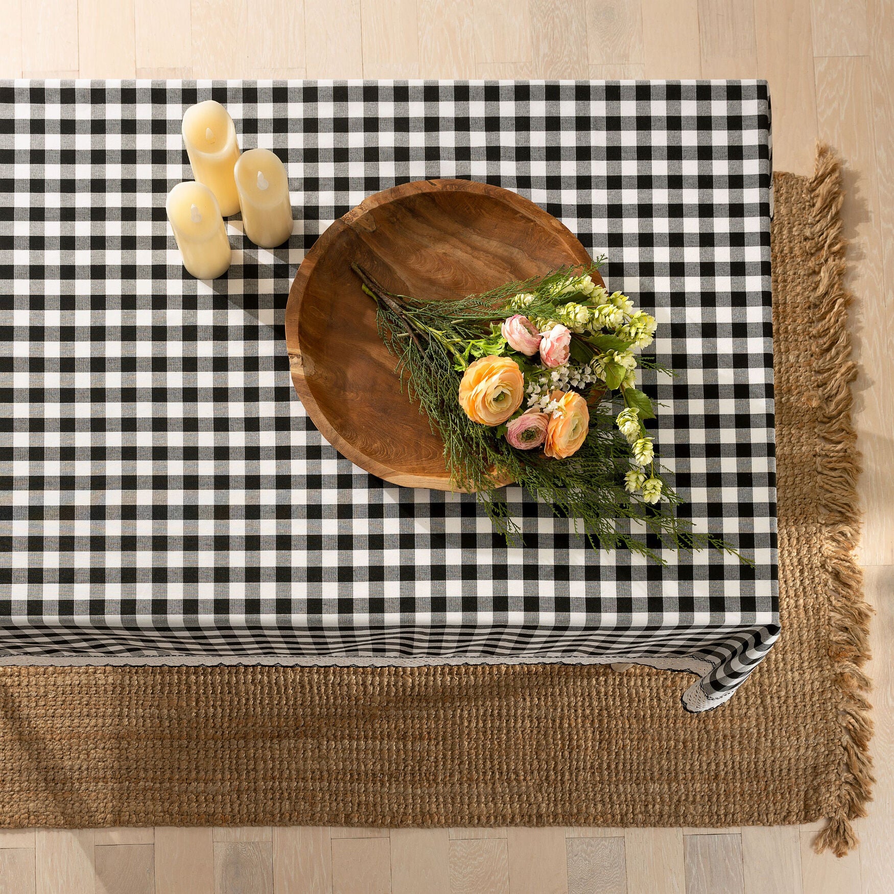 Buffalo Check Tablecloth - 60-in x 84-in, , alternate image number 6