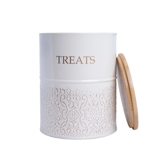 Dog Treat Canister - White Swan (Set Of 2), , on-hover image number null