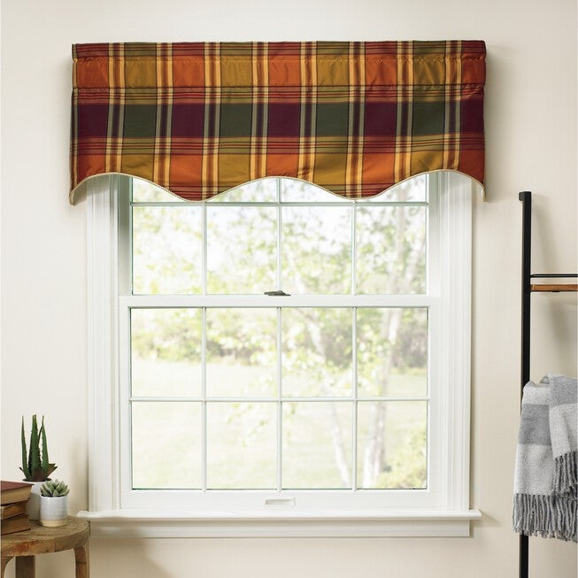 Boroughs Lined Duchess Filler Valance, PLUM, hi-res image number 0