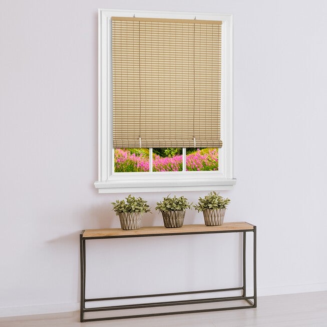 Cordless Veranda Vinyl Roll-Up Blind, DESERT ALMOND, hi-res image number null