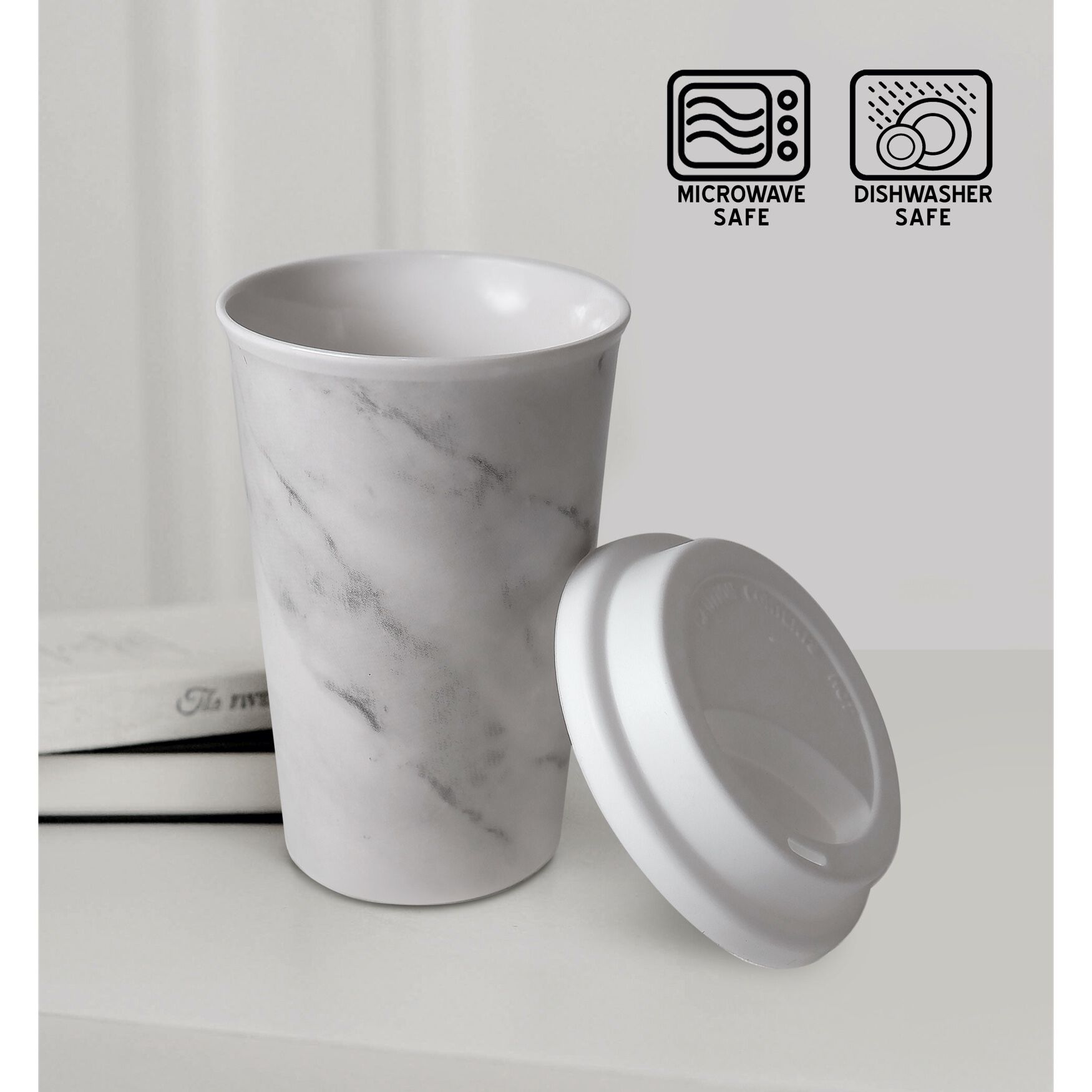 Modern Marble Travel Mug - Set Of 4, , alternate image number 2