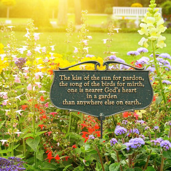 The Kiss of the Sun Garden Poem Sign, , on-hover image number null