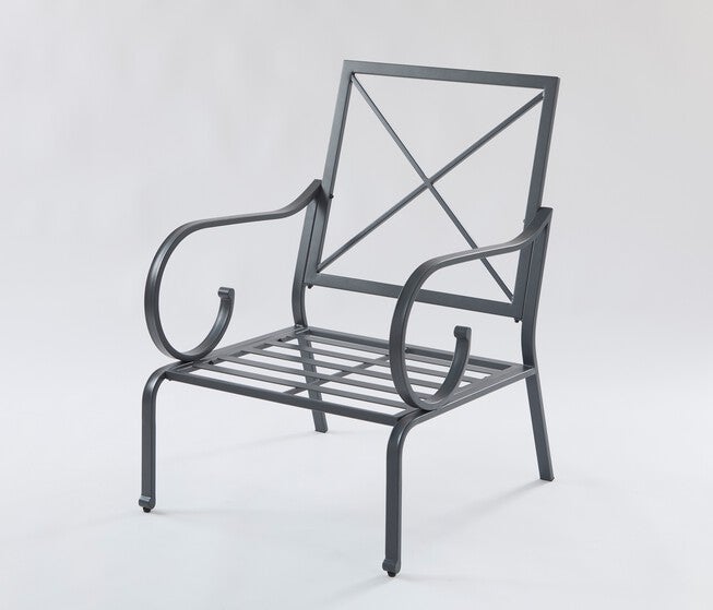 Riviera Steel Deep Seat Patio Chair, , on-hover image number null
