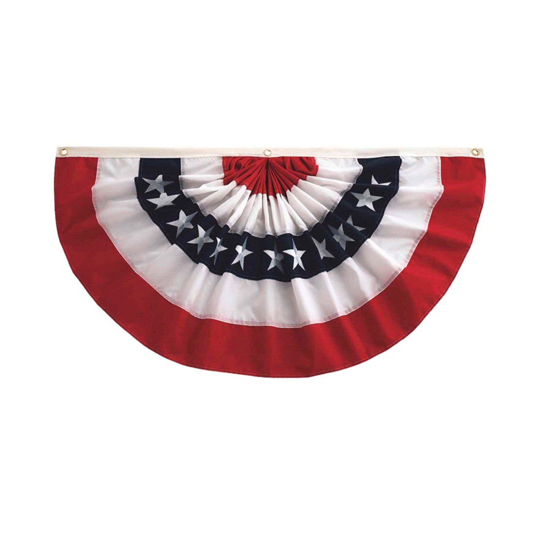 Pleated Patriotic Bunting Fan