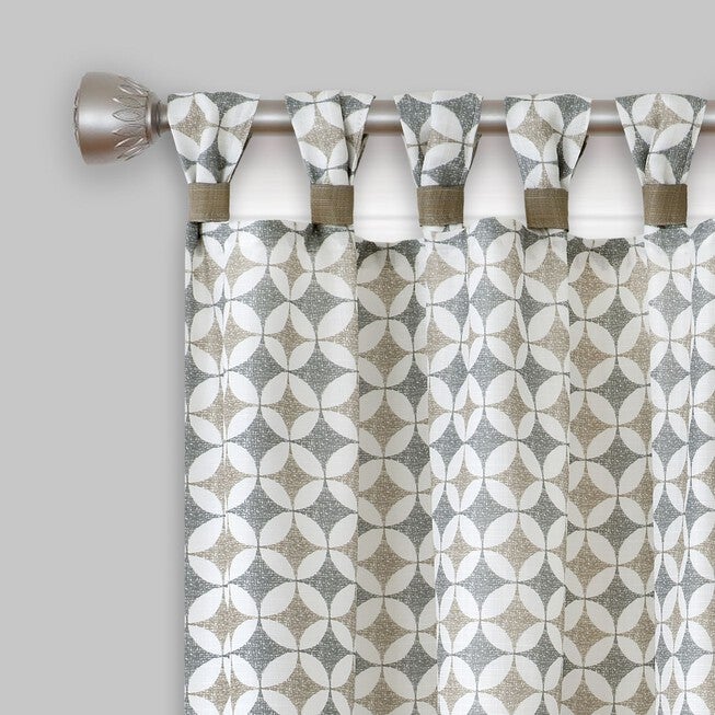 Callie Cuff Tab Top Window Curtain Panel - 52x63, , alternate image number null