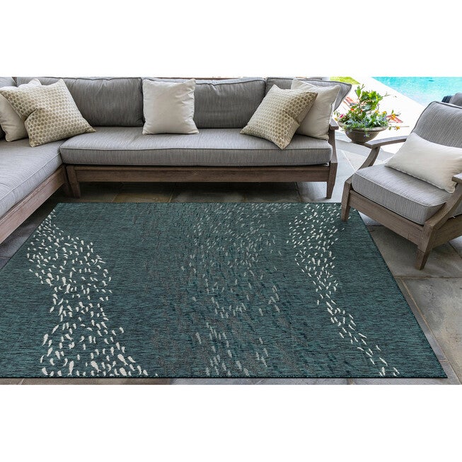 Liora Manne Carmel School Of Fish Indoor/Outdoor Rug, , alternate image number null